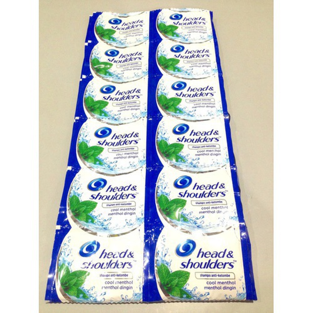 Head & shoulders anti-dandruff shampoo menthol refreshing with menthol sachets 5 ml x 12p