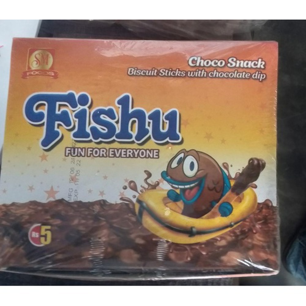 Fishu Fun For Everyone Choco Snack Biscuit Sticks