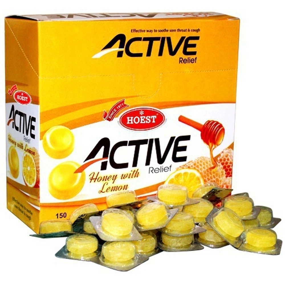 HOEST ACTIVE RELIEF Honey with Lemon 150 pcs