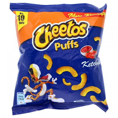 Cheetos Puffs Ketchup 72Kcal Per 14 gm 10rs-packet x 48p