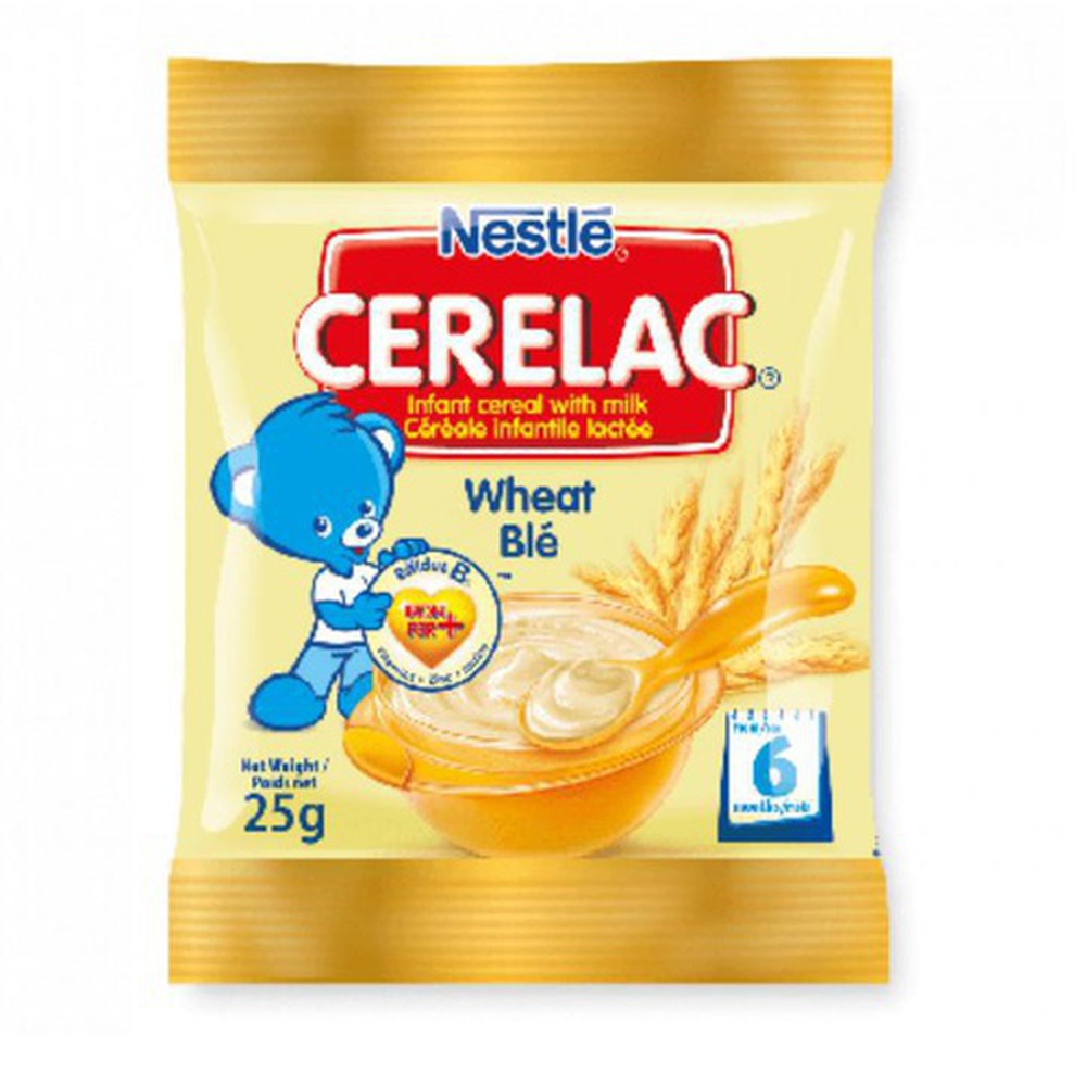 Nestle Cerelac Sachet 25gx8p Infant cereal with milk Wheat Ble