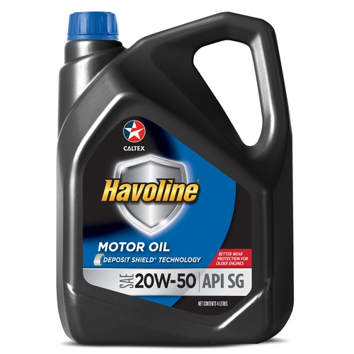 CAR ENGINE OIL Havoline® Motor Oil SAE 20W-50 Mineral Oil 3L×4