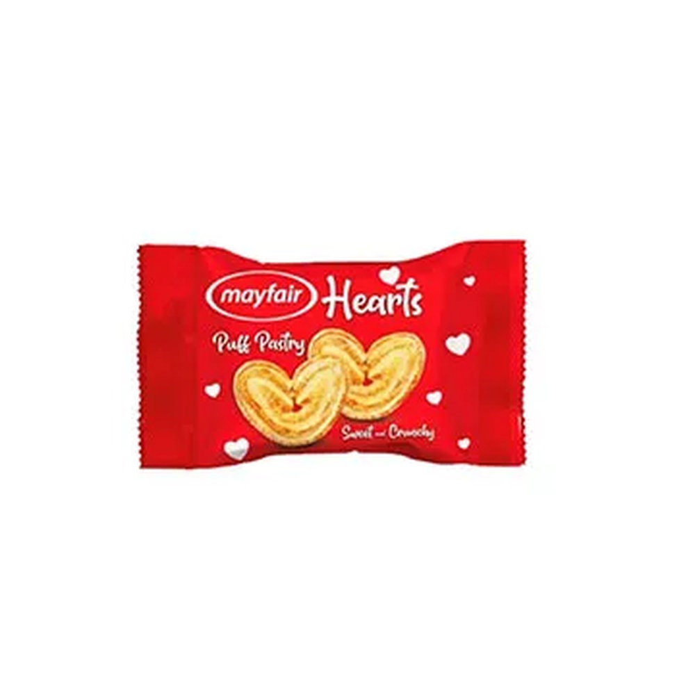 MAYFAIR HEART BISCUIT 24pcs