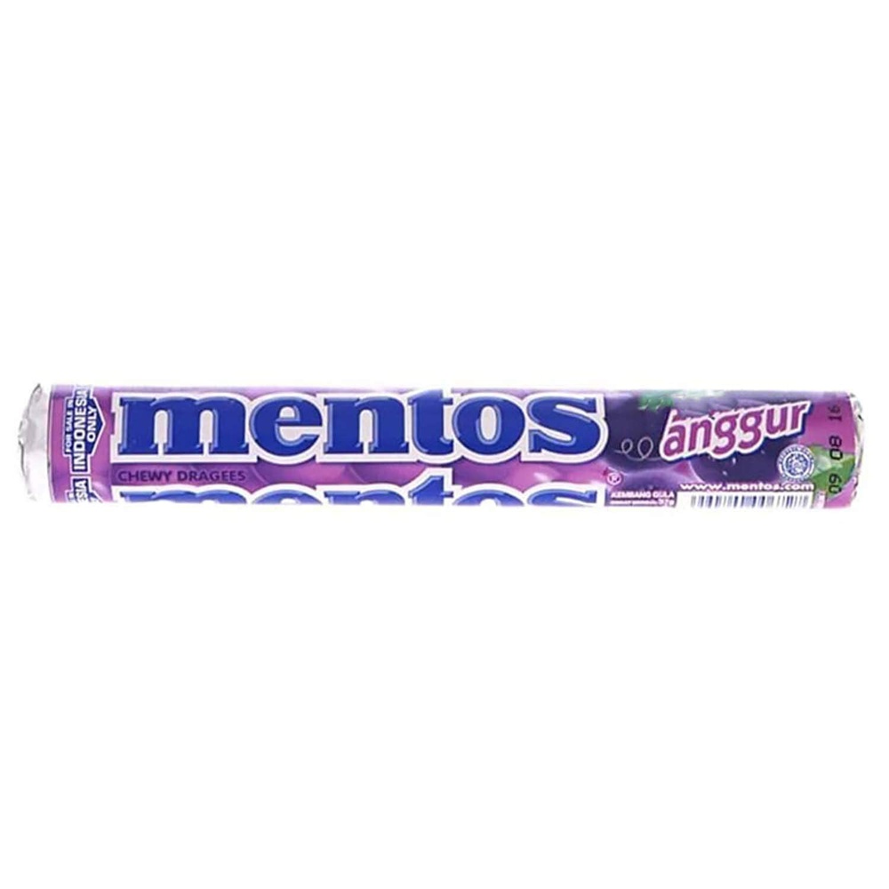 Mentos Roll Candy Grape (14 Pcs Box), 29gmx14
