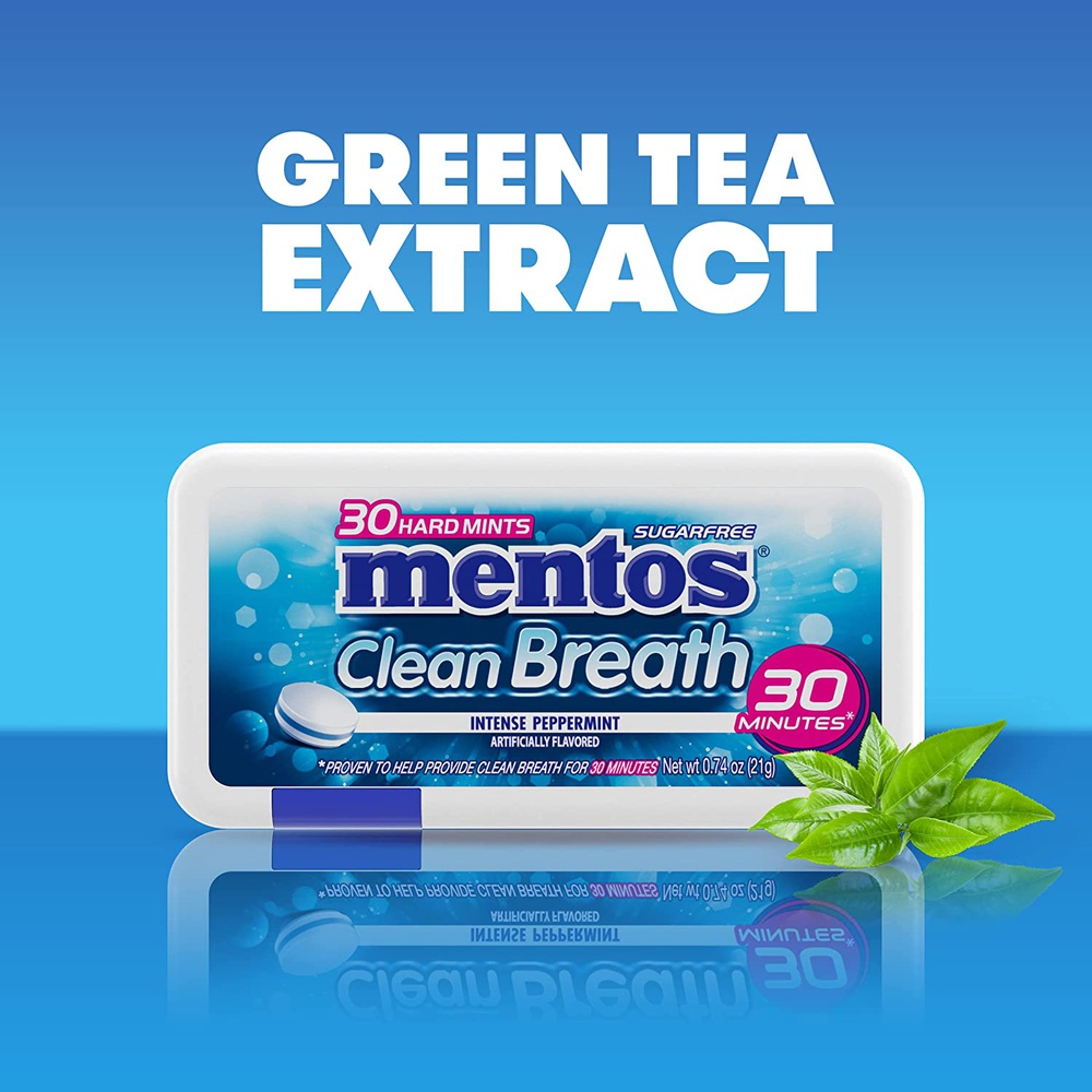 Mentos Clean Breathe 2 Hour Intense Mint (12s), 21gm x 12