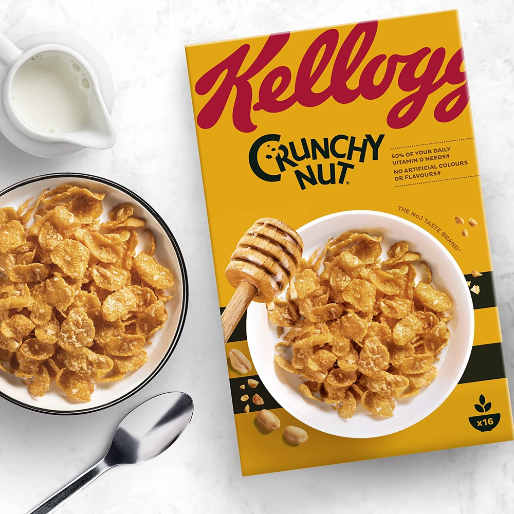 Kelloggss Crunchy Nut Breakfast Cereal, 500g
