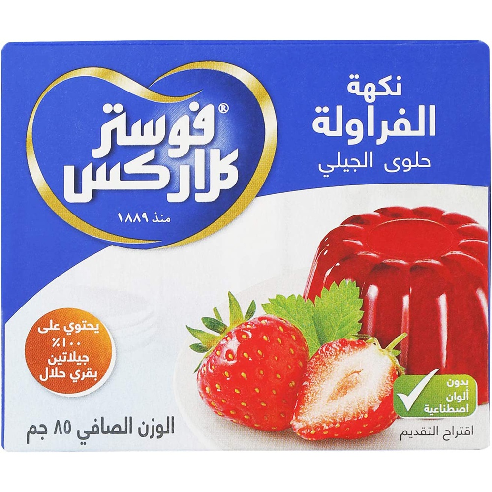 Foster Clarks Jelly Dessert Strawberry Flavor, 85 gm