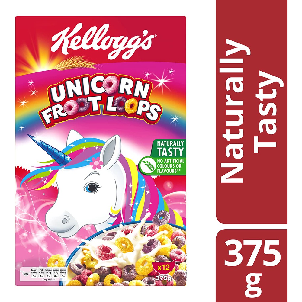 Kellogg'ss Fruit Loops Multigrain Cereal , 375g