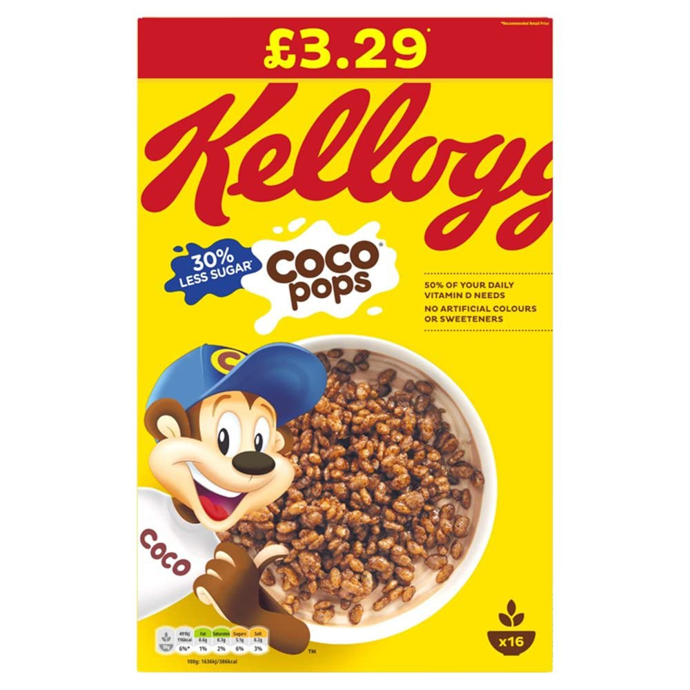 Kelloggss Coco Pops Breakfast Cereal , 480 gm