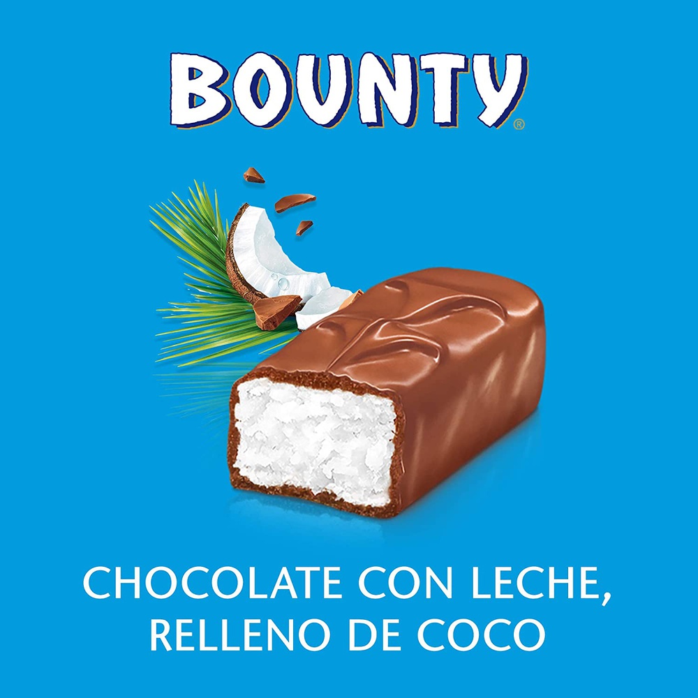 Bounty Coconut Milk Chocolate Duo Bar (Pack Of 6 Pcs) , 57Gm