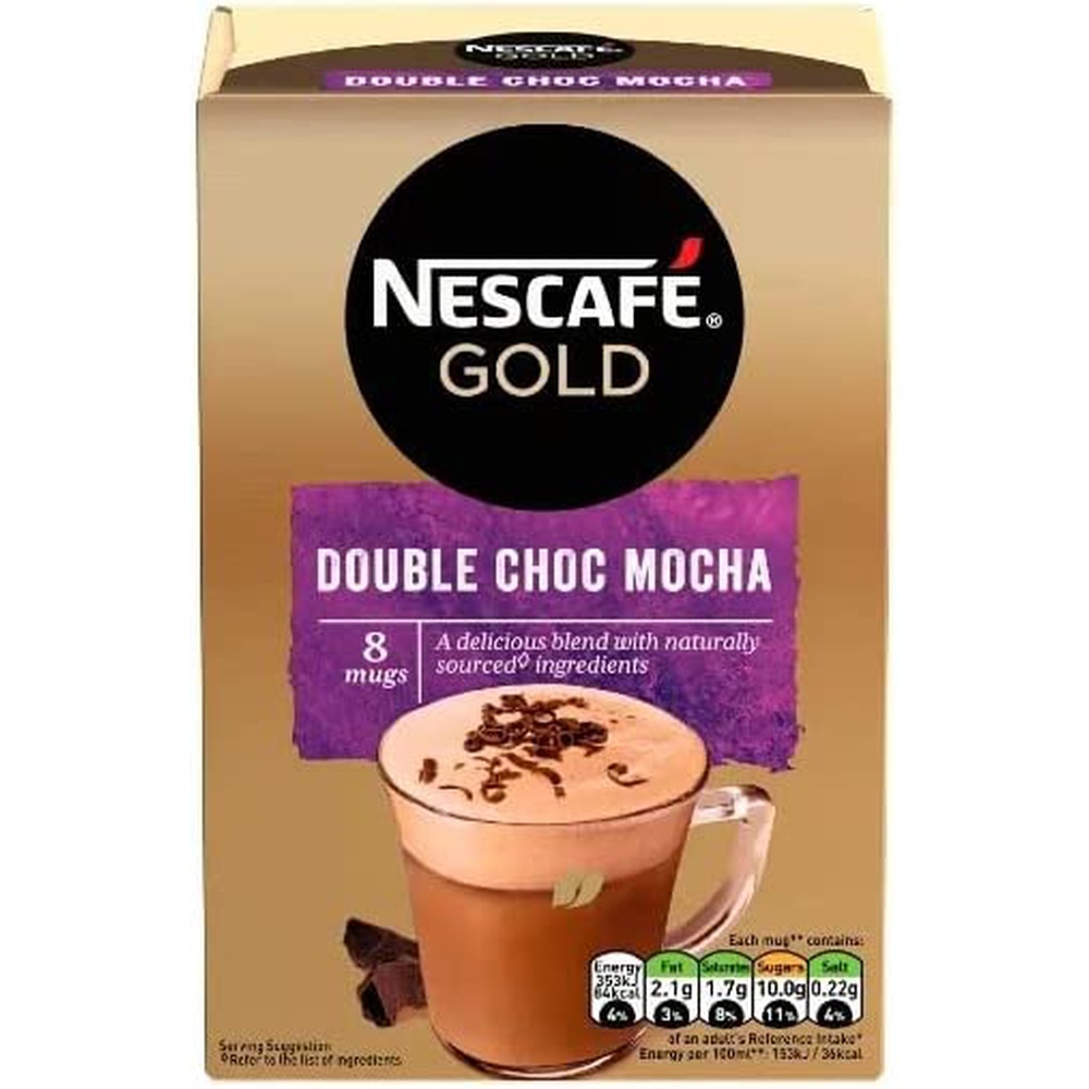 Nescafe Gold Cappuccino Double Choc Mocha 8 Sachet ,167 gm