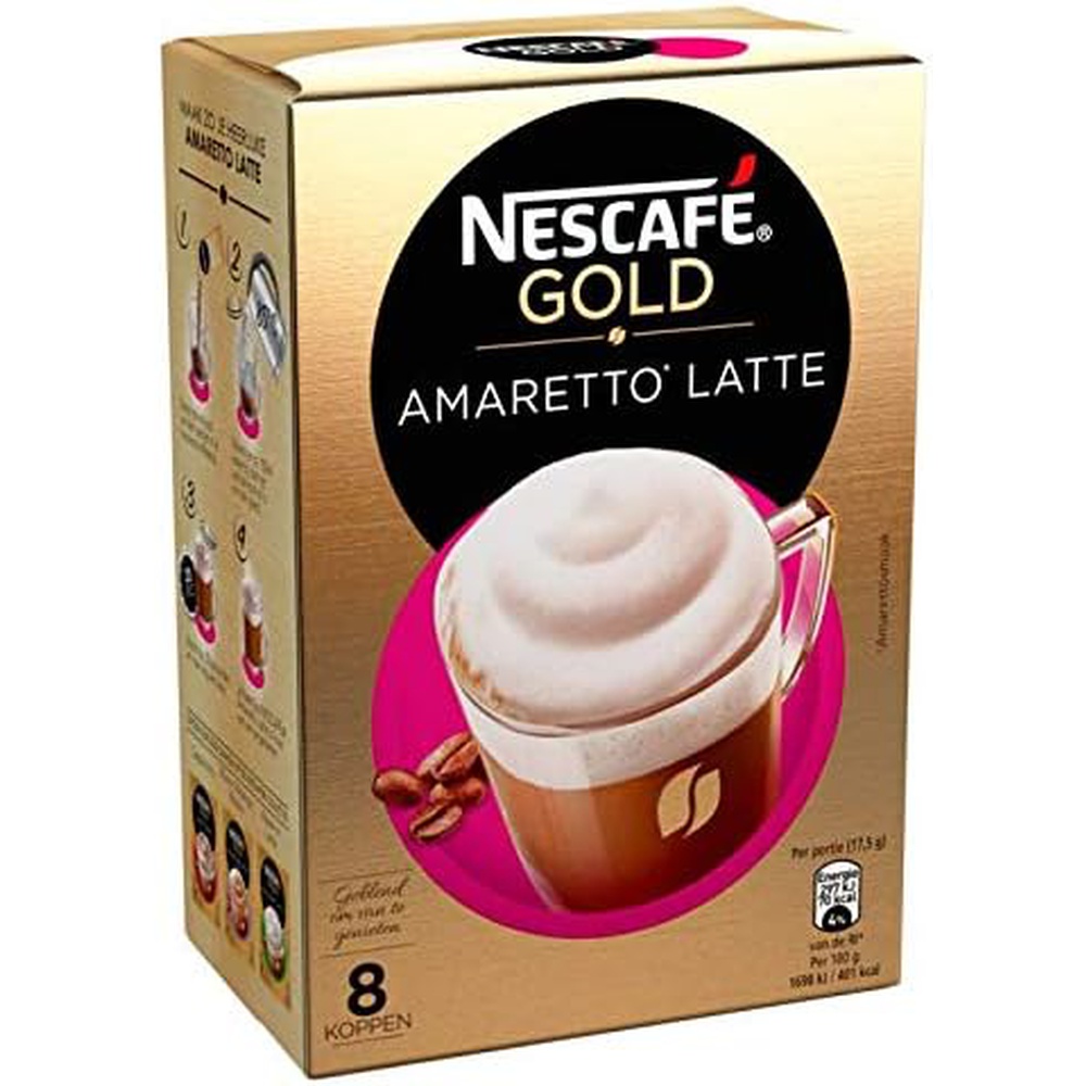 Nescafe Gold Cappuccino Amaretto Latte 8 Sachet,140 gm