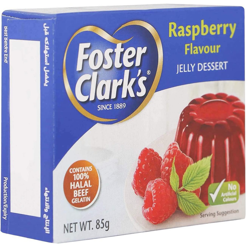 Foster Clarks Jelly Dessert Raspberry Flavor, 85 gm