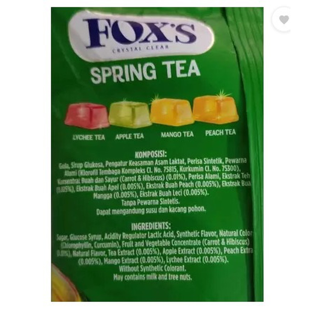 Fox's Spring Tea Candies Pouch, 90 gm