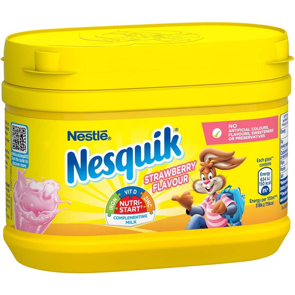 Nesquick Strawberry Drink Powder , 300 gm