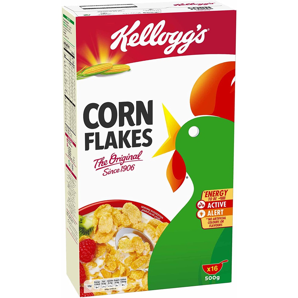Kelloggss Cornflakes Breakfast Cereal, 500g