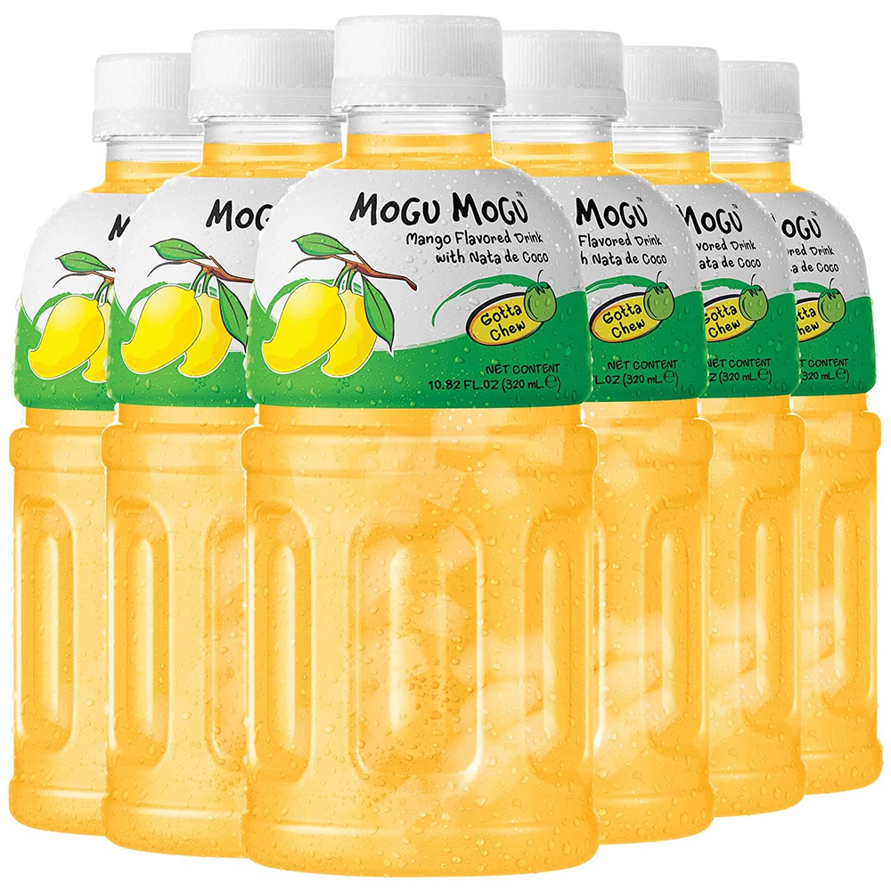Mogu Mogu Pineapple Flavored Drink With Natta De Coco ,320 ml (Pack Of 6)