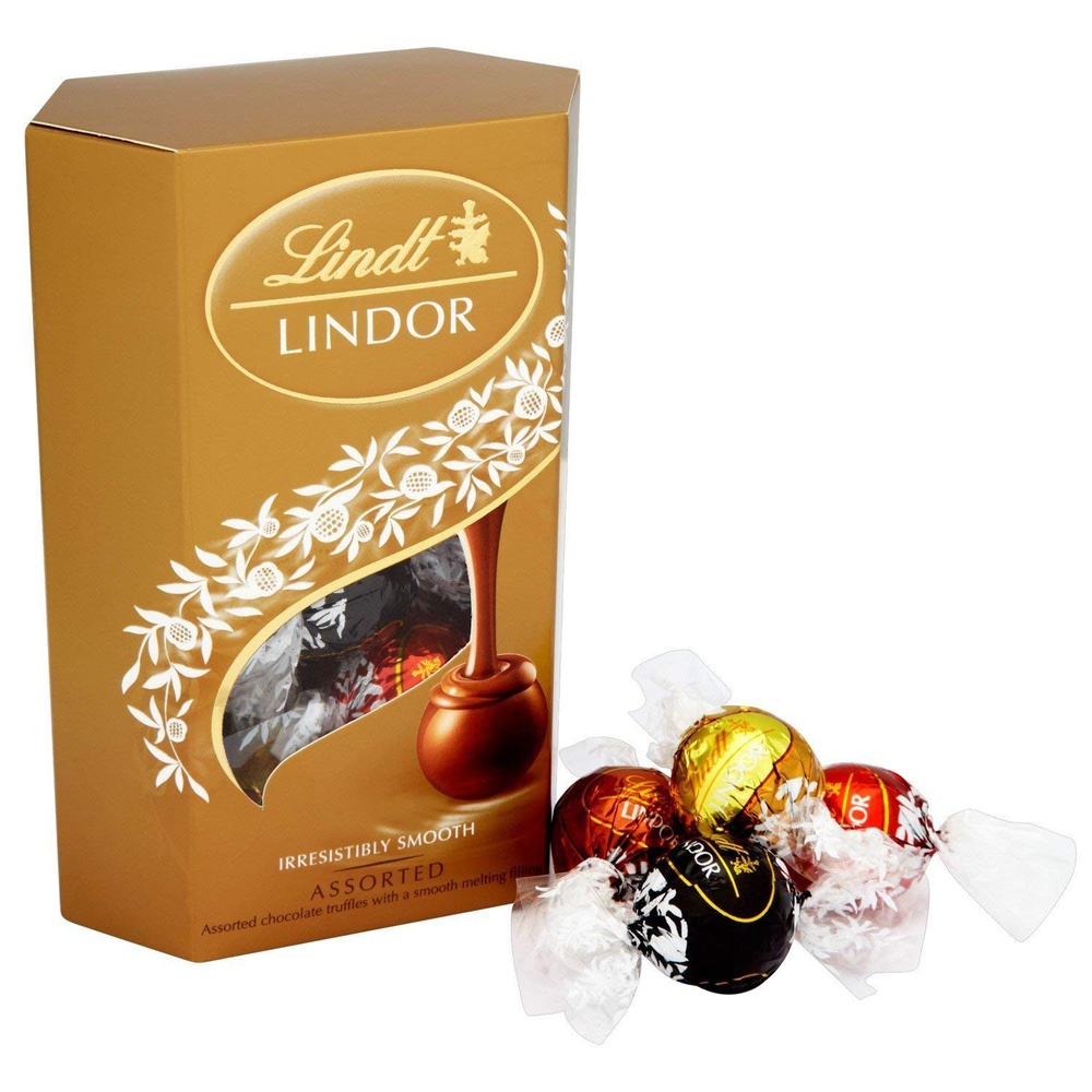 Lindt Lindor Assorted Gift Box (16 Pcs) Imported Chocolate ,200 Gm