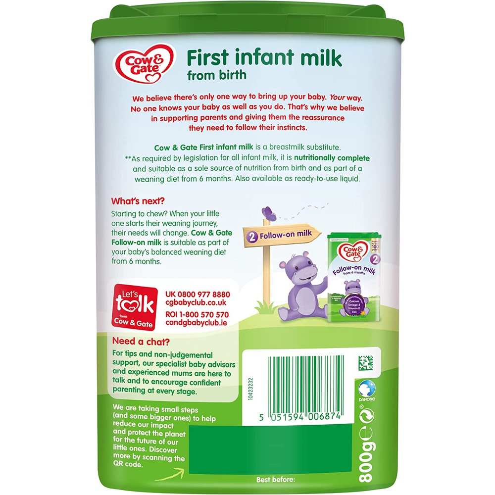 Cow Gate First infant Milk 1, 800 gm