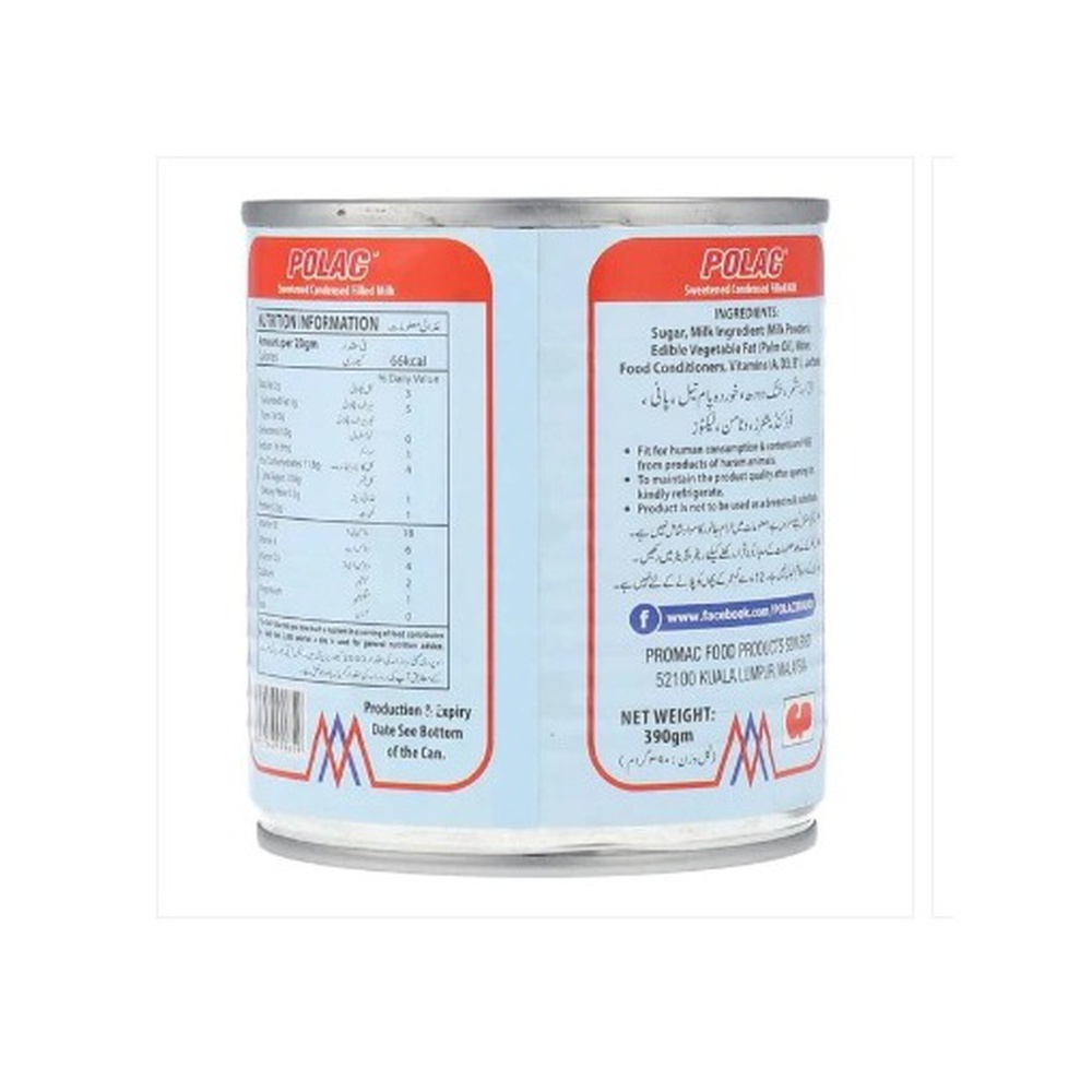 Polac Sweetened Condensed Filled Milk, 397 gm