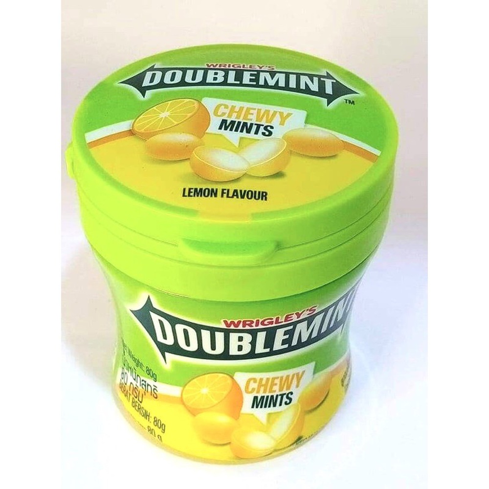 Wrigleys DoubleMint Chewy Mints lemon , (6 Pack), 80 gm