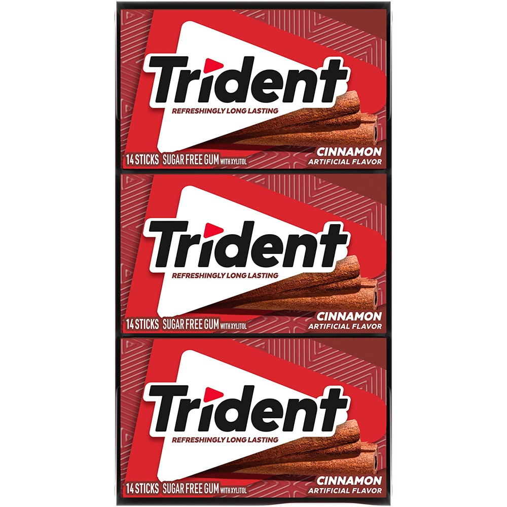 Trident Cinnamon Sugar Free Gum, 14 Sticks