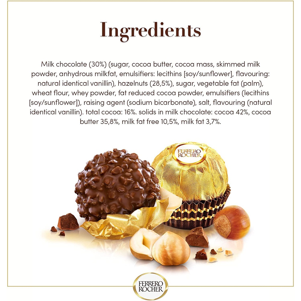 Ferrero Rocher T3 Imported Chocolate ,(Pack of 3),35 gmx3
