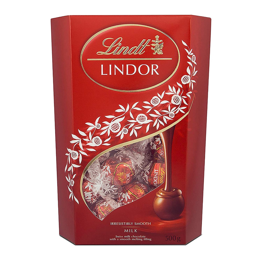 Lindt Lindor Milk Chocolate Gift Box (40 Pcs Box) Imported Chocolate, 500 gm