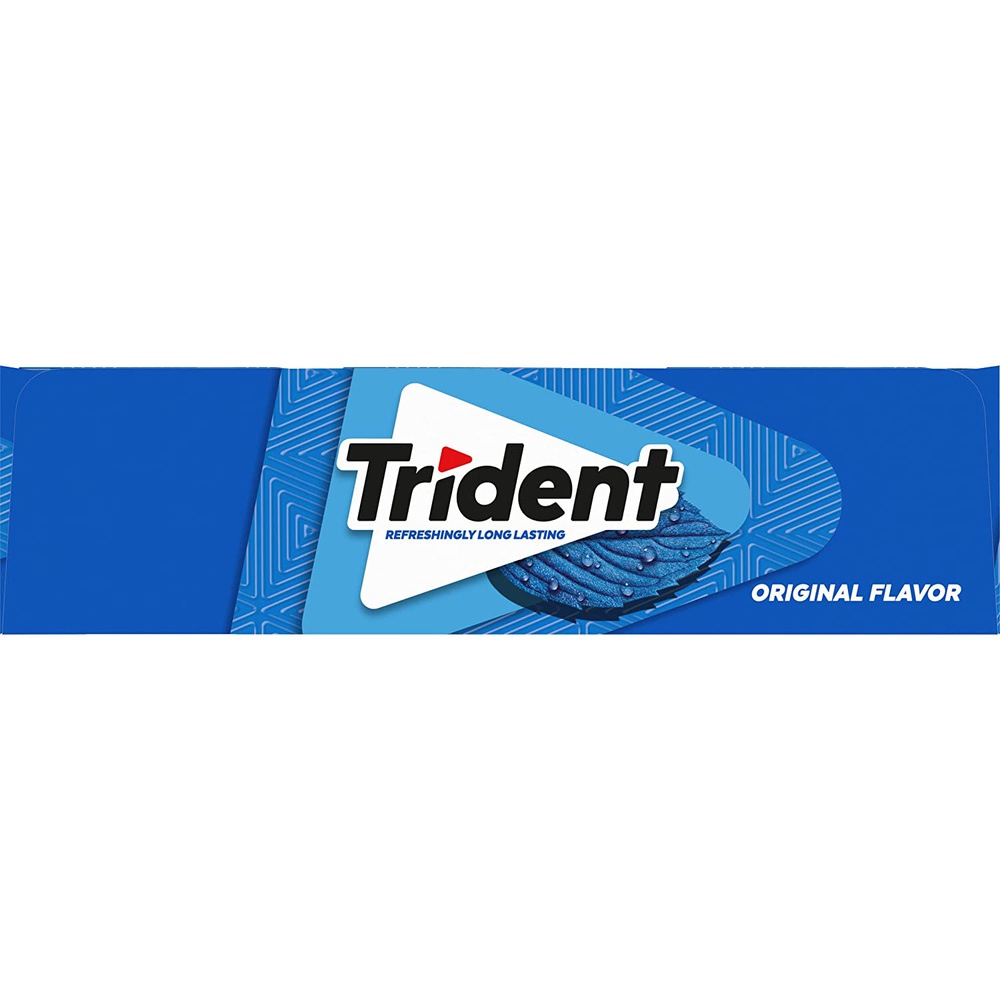 Trident Original Flavor Sugar Free Gum, 12 Packs of 14 Pieces (168 Total Pieces)