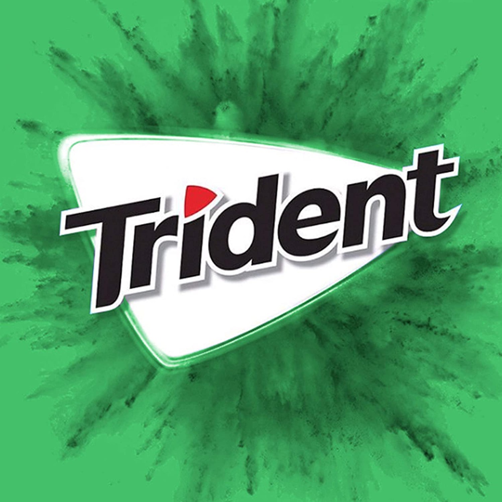 Trident Gum Spearmint (12s) 14 Sticks Sugar Free Gum, 168 sticks