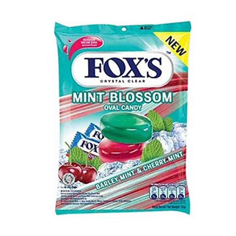 Fox's Crystal Clear Fruits Oval Candy Mix Flavoured, (Pack Of 5)x 125g