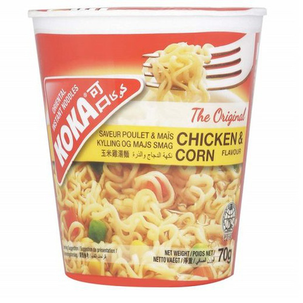 Koka Cup Noodles Chicken Corn , 70 gm