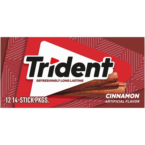 Trident Cinnamon Sugar Free Gum, 14 Sticks