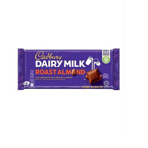 Cadbury Dairy Milk Roasted Almond Imported (12 Pcs) Box, 160 gm x 12