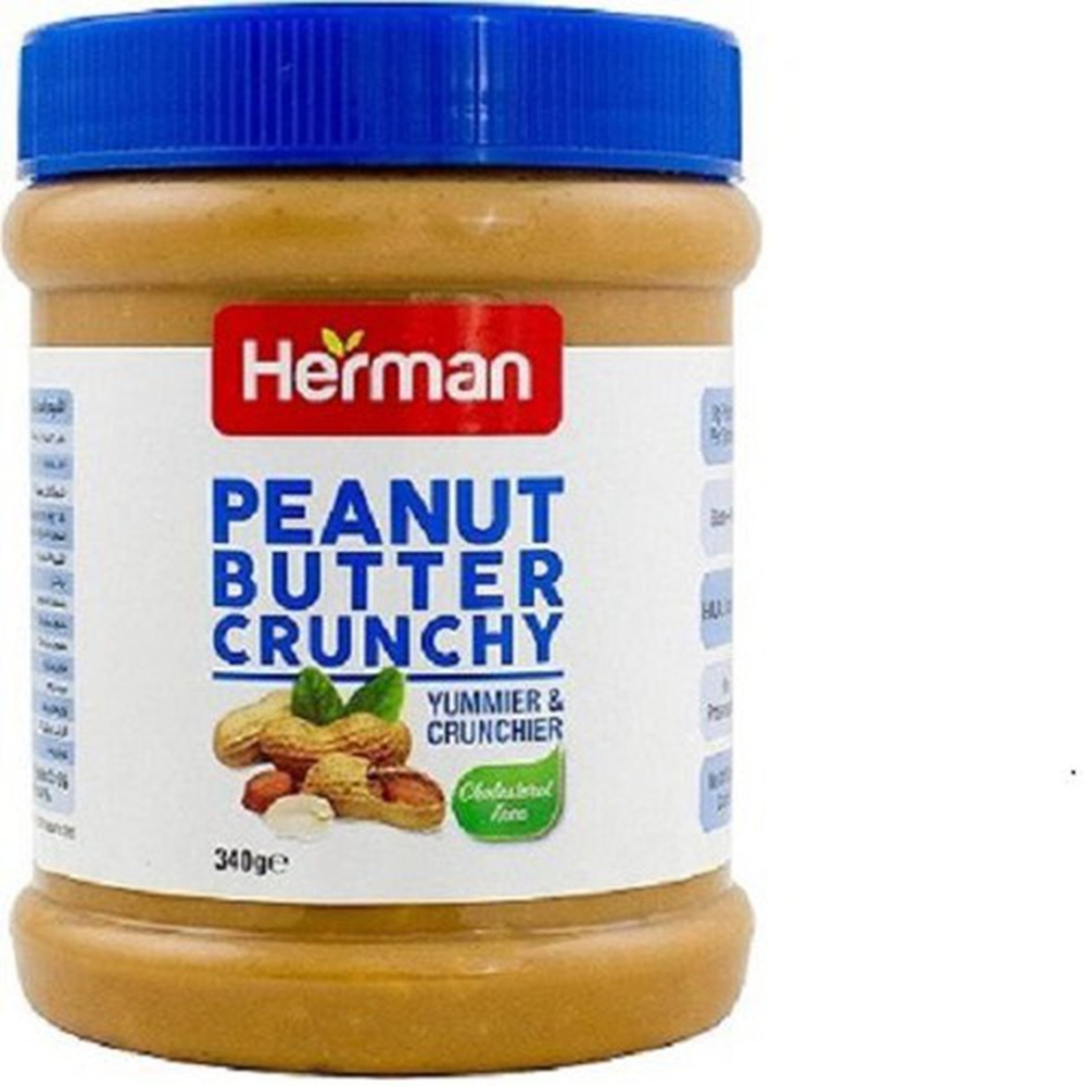 Herman Peanut butter crunchy - 340gms - pet