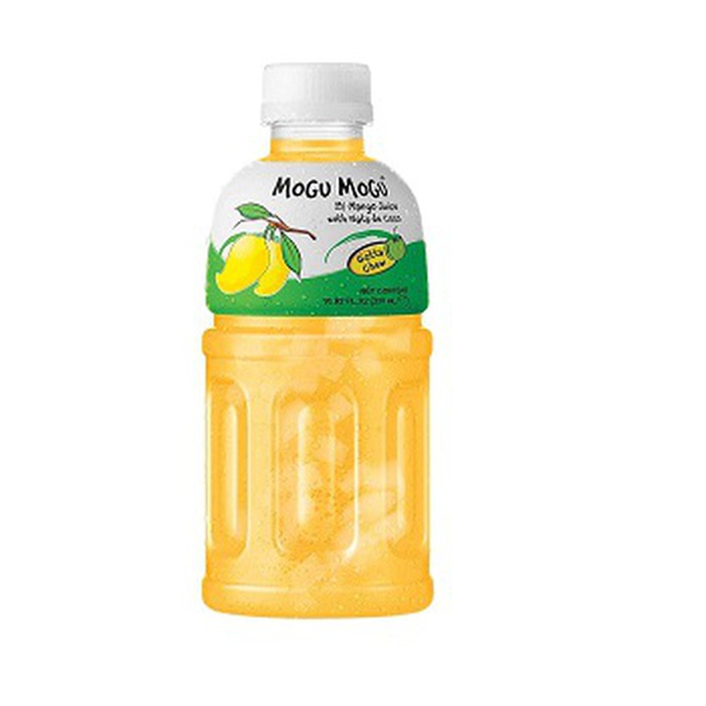 Mogu Mogu Mango Flavored Drink With Natta De Coco ,320 ml (Pack Of 6)