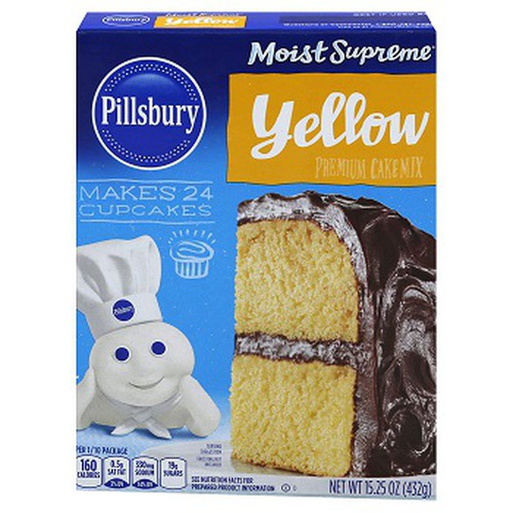 Pillsbury Moist Supreme Yellow Premium Cake Mix, 15.25 Ounce