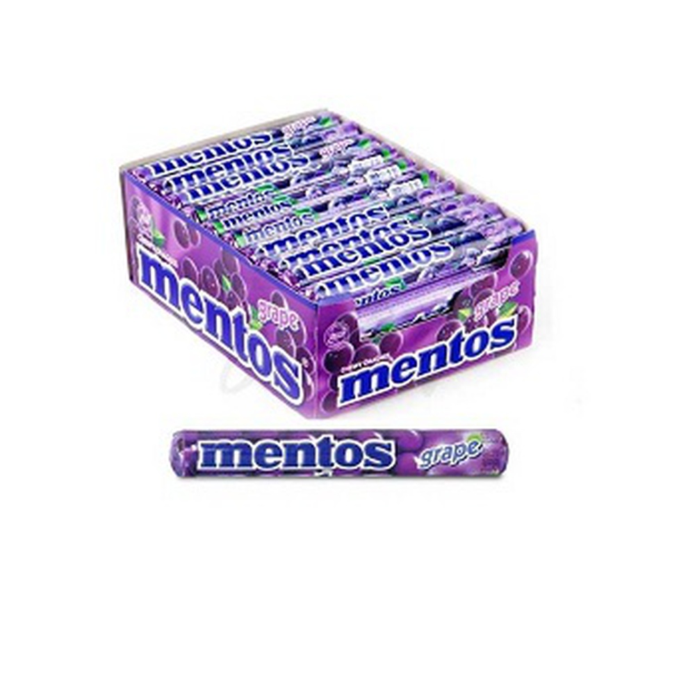 Mentos Roll Candy Grape (14 Pcs Box), 29gmx14