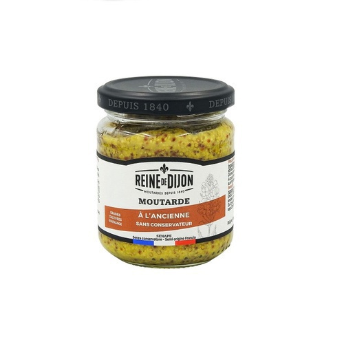 Reine De Dijon Moutarde (Whole grain Mustard), 190 gm