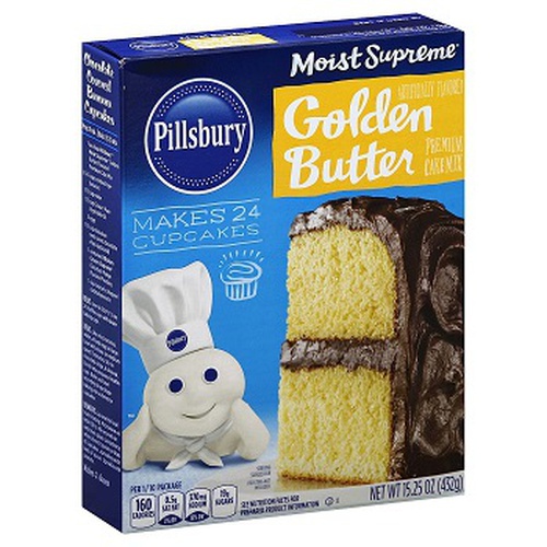 Pillsbury Moist Supreme Golden Recipe Flavored Premium Cake Mix, 15.25 OZ