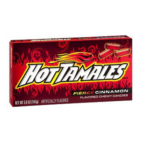Hot Tamales Cinnamon Chew Candy , 5 oz