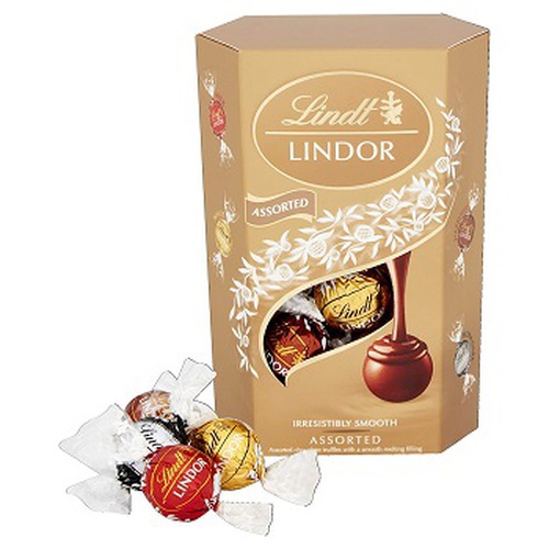 Lindt Lindor Assorted Gift Box (16 Pcs) Imported Chocolate ,200 Gm