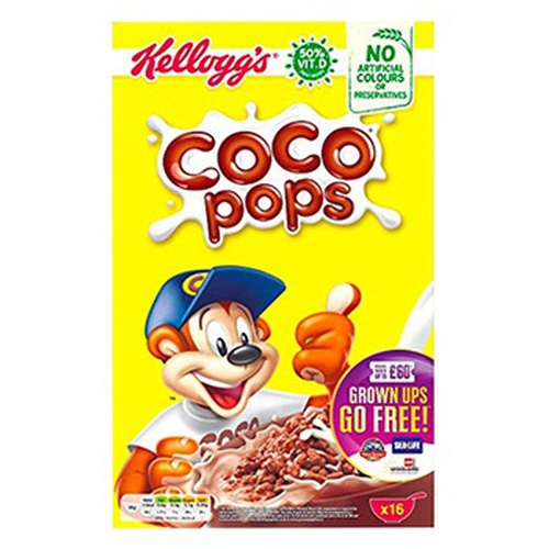 Kelloggss Coco Pops Breakfast Cereal , 480 gm