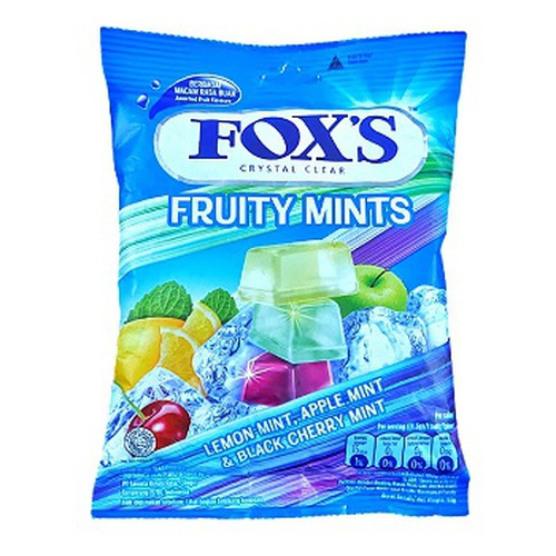 Fox's Crystal Clear Fruity Mint Candies Pouch, 90 gm