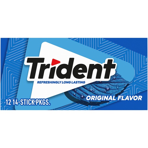Trident Original Flavor Sugar Free Gum, 14 Sticks