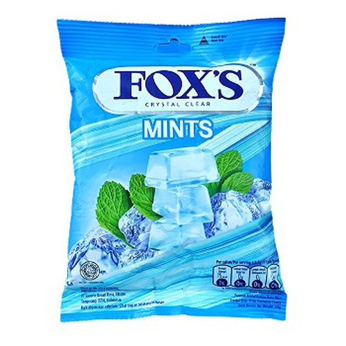 Fox's Crystal Clear Mints Candies Pouch, 90gm