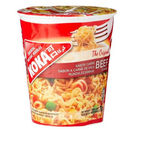 Koka Cup Noodles Beef , 70 gm