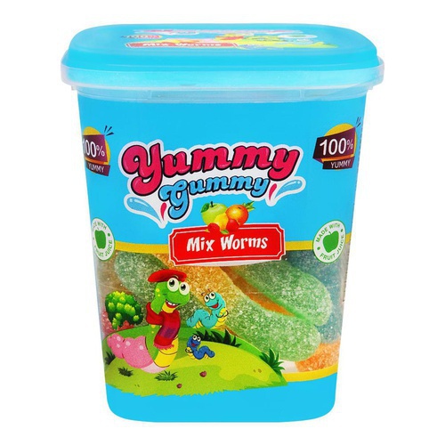 Yummy Gummy Mix Worms , 175 gm TUB