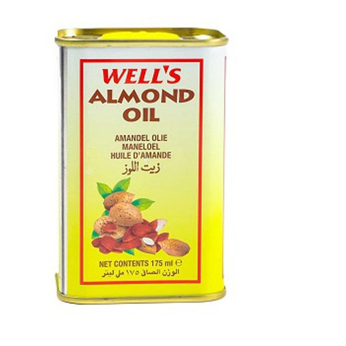 Wells Almond Oil Pure, 175 ml Tin