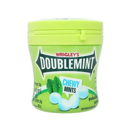 Wrigleys DoubleMint Chewy Mints Pepermints, (6 Pack), 80 gm